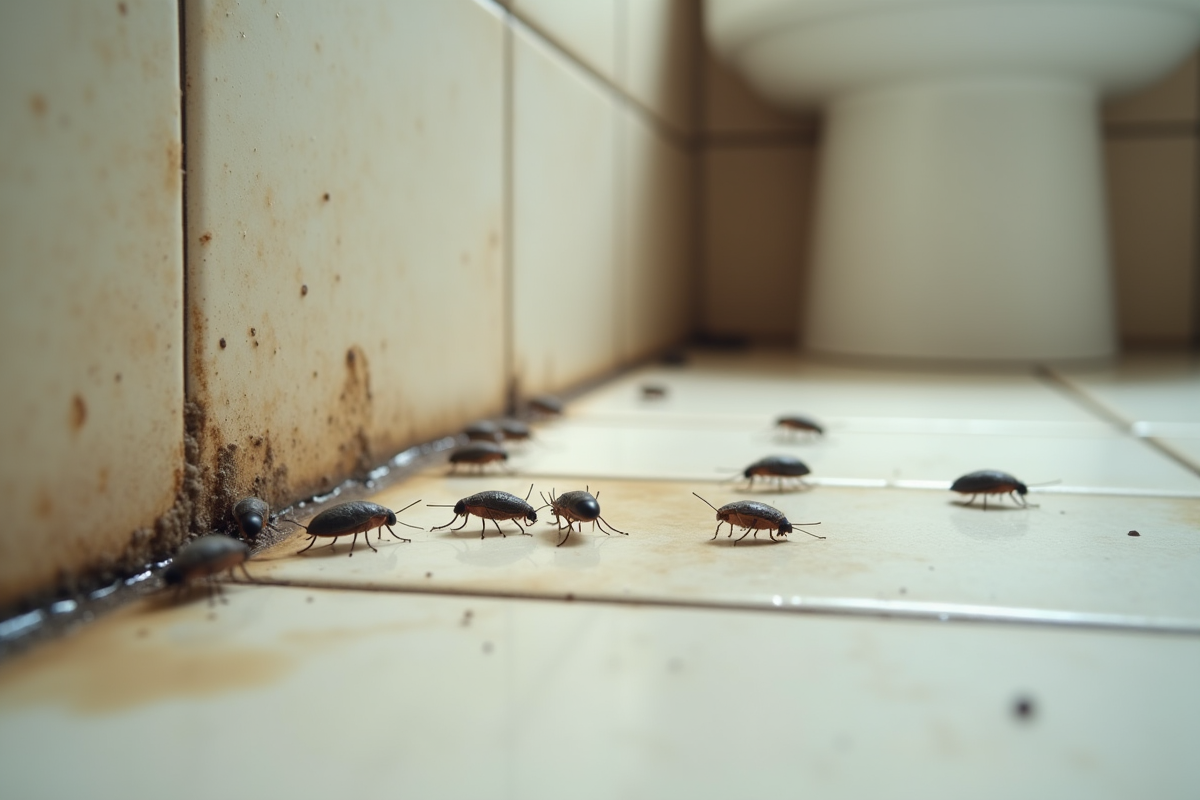 Insectes comme les mouches et les poissons d